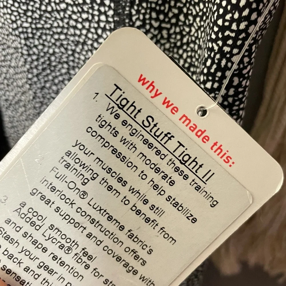 LULULEMON NWT 2 XS Tight Stuff Leggings Pants Fitness Gym workout yoga Pilates - Picture 8 of 12
